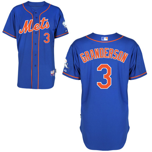 Curtis Granderson #3 Youth Baseball Jersey-New York Mets Authentic Alternate Blue Home Cool Base MLB Jersey